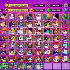 101K Trophies LVL153 | 106/107 Brawlers | 99 Max Brawlers - 98 Hypercharges |466 Skins | 1420 Pins| 705 Icons| 375 Spray