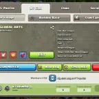 2 Clan level 15 Win 114, Lose 89, Draw 3, Nick : GLOBAL ARTS, War league : CRYSTAL 3