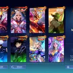 [IOS/ANDROID] CEL LVL 98 | 133 HEROES | 513 SKINS | MEGA 3 | 2 LEGEND - 2 JJK GOJO MEGUMI - 2 ZENITH VEXANA SELENA - 