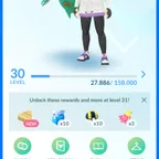 Level 30+ -500K+ Stardust- shiny Latios with Kalos Mega Background can trade-All Pokemon can trade