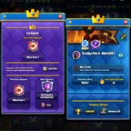 LNY EMOTE [] ULTIMATE CHAMPION || CRL BADGE [] MAX 111 [] ARENA 25 [] 37 ELITES [] 19 EVO [] 10000 TROPHIES [] XP66 