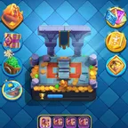ARENA 17 [] TROPHY:6185 [] EMOTES:21 [] XP:33 [] CARDS:108