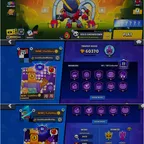 60.3k TROPHY, 101/101 BRAWLERS , 27 HYPER, 16 MAXED BRAWLERS, 304 OP SKINS , 700 PINS, 421 PLAYER ICON & 212 SPRAYS