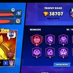 4x OLD MASTERS | R35 PIN | 38000 TROPHIES | 240 TOTAL SKINS | TRUE GOLD STAR NOVA & TARA, ATHENA PIPER | 31 MAX BRAWLERS