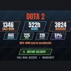 [3 Games][DOTA 2 | 522h | 1346 SOLO MMR | 3824 BEHAVIOR | 444 GAMES] Unturned, Blue Protocol: Star Resonance