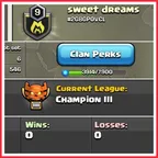 🔥 CHAMPION LEAGUE 3 🔥 sweet dreams | LEVEL 9 | CLAN CAPITAL 6 | INSTANT DELIVERY 