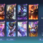 PL857|Lvl 49|EXPERT IV|126 SKIN|89 HEROES|5 EMBLEM MAX|CHOU LUCKYBOX|NATALIA CC|9 EPIC SKIN|JULIAN MEOWKIN|BADANG SAINTS