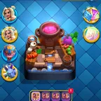 5.8k Cups, Level 38, Hog Deck, 1 Hero, 199k Coins, 37 Emoji, read Description