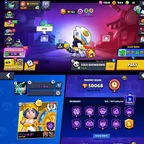 50K TROPHY 79 HYPERCHARGED 61 MAX BRAWLER WITH GOOD SKINS