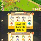 Hayday Account 100 Level| 10000000 Gold Coin| 10k Barn Tools