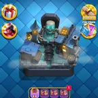 4k Cups, lvl 26, deck with Mega Knight, 130 gems, 16 emoji, description