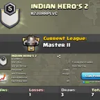 Level 5 clan || master 2 || warlog 3-1 || name - INDIAN HERO'S 2