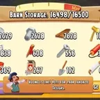 [WARRANTY] +140LVL // +16500 BARN // +40M COINS // +3500 SILO // +800 DIAMONDS (iOS/ANDROID)