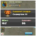 CWL RANK [CHAMPIONS]-ROYAL HEROES-LEVEL 10-WIN 162 LOST ONLY 86-BEST DEAL