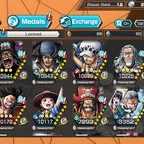 C4809 [IOS+ANDROID] 5 EX - 4 MAX - Law + Blackbeard + Bonney + Kuzan + Roger, Fresh Solo Account