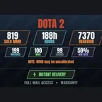 [15 Games][DOTA 2 | 188h | 819 SOLO MMR | 7370 BEHAVIOR | 199 GAMES][CS2 PRIME] New World: Aeternum, Little Nightmares