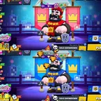 RARE BOTH RAD AND BLUE KING FRANK-43 LEGENDARY SKIN-97 MAX BRAWLER-480X SKIN-METORIC FAME 3-TROPHY 92.5K