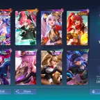 CHEAPEST WORLD COL || MM MAGE HYPER BASED ACC|| DEMANDING COLLAB SKIN || EX 50 STAR || GOOD EMOTE RECALL || MANY SKINS