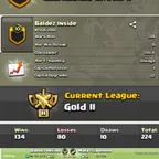 Baldez Inside [] LEVEL: 10 [] WAR: 134-80-10 [] CWL: GOLD II CHEAP CLAN - INSTANT - AVAILABLE