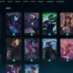 EUNE - Unranked - 13 Skin - Level11 - OE4605 - BE 16.1k - RP40- Champion 45 - 4Shards - Code1463
