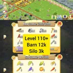 🔥Hay Day Level 110🔥 | 12K Barn | 3K Silo | 12K FOOL TOOLS | 22 MILLION COIN | 808 DIAMOND
