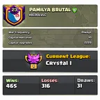 Clash of Clans Level 23 Clan | CWL Crystal I | Capital Hall Level 10 | 2228 Upgrades