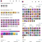 XP 2167 💥 KT16 💥 RARE EMOTE GOBLIN KISSING KING WITH BELT | 57 MAX CARD | 37 EVO | 9 HERO | 330 EMOTE | 9 YEAR OL
