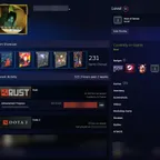 RT1021 // Rust Account / 11500 H. / 36-53 Twitch Drops (183 skins)