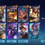 ML1885 // Kof karina / / grimlock roger / / epic balmond / / roger / / karrie / / moskov / / mc 126 / / emblem hero max