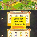 Hay Day Lv 40 Account |1000 Barn (Full Tools) | 650 Silo | 10 M Coin  | Instant Delivery | Full Access