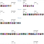 R478 | LVL59 | Cards lvl16: 12 | lvl15: 6 | lvl14: 6 | 19 Evolved | 5 Hero | 6 Tower Skin | 71 Emotes | Hero Coins: 120 