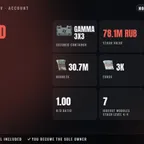 Unheard Edition | NA | LVL 4 | Gamma 3x3 | PvE LVL 36 | 395h | Stash 78.1M RUB | 30.7M RUB + 3K EUR + 2K USD