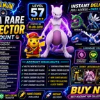 🎯HIGH DEMAND 73 HUNDO IV💯) LVL 57 OLD 2019 ACCT | BUDDY MEWTWO | SHADOW HO-OH | 510 TRADEABLE | 26 SPECIAL BG ) RARE A