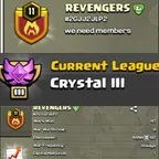 K- 🔥REVENGERS🔥 UNIQUE NAME 11 LEVEL CLAN || GOOD WAR LOG  ||CAPITAL 7 ALMOST MAX || LOW PEICE FAST DELIVERY