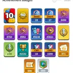 750*2 Price1500⭕||All CARD LvL 16||470 Emote|| x3 Top 1K finishes|| x2 Top win CRL Badges||Mo Light & Pro Player List ||