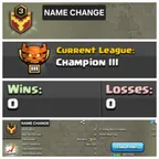 Level 3 name change clan || champion 3 league || no war played warlog 0-0
