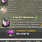 CHEAP 💎CLAN OF WARRIOR 💎 LEVEL: 14 [] CAPITAL HALL: 8 [] WAR WON: 137-100 [] CWL: Crystal III CHEAP INSTANT AVAILABLE