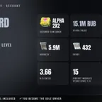Standard | EU | LVL 20 | Alpha 2x2 | 452h | Stash 15.1M RUB | 5.9M RUB + 432 EUR + 1.6K USD | Full Access