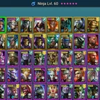 RSL1208 // / Ninja / / Alice 28K / / Zaharis / / Varkos 52K / / 1385 Shard / / 11 Ancient / / Lady Mikage Fusion / / 12M Silver / / Lvl53