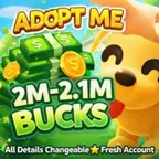 Adopt Me 2M-2.1M Bucks All Details Changeable Fresh Account 0 | Full access