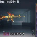 m416 - Crimson Skyblade - Lvl.5 | Pulsing Light - AKM - Kill Mesg | Blood Raven X-Suit 2-Star | Pheonixtra X-Suit |