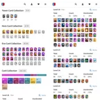 KT16 || Level 2023 || 14k Trophies || 61 Max Cards Level 16 || 25 Evolution || 8 Heroes || 207 Emotes || Instant