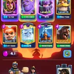 GEM-1267 ! Level-45 ! TOWER LEVEL 14 ! CARD 122/122 EVO 8 ! HERO 4 ! RAREST EMOTE 31! TROPHY 9599! JUILY PASS ROYLE 