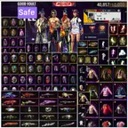 Top Golden Shade Bundle || 6 Years Old ID || 410 Vault || Cobra MP40 Lv. 6 || 8 Evo Gun Skins || 55 Emotes || 4 Entry An