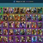 RSL540 ///1 mythic/Siegrfrund/Ninja/ Michelangelo/Pythion/902K Power/12.7M Silver/1126 Shards