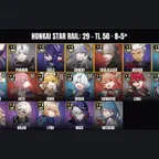 [ALL DEVICES] [Europe] TL 50 | 29 Characters | 8 5-Star | Evernight | Phainon | Sunday | Fu Xuan | Seele | Dan Heng