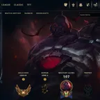 LOL233 // / NA / / 58 Winrate / / S16 Gold IV / / Platinum IV MMR / / 67 Champs / / 53 Skins