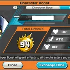 ANDROID 625 Diamond -  Meta - 94 Hyer Boost | 20 EX (18 EX MAX) - 308 Character  -  Party Power 54k - 11302 Win