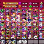 93.5K Trophies | 97 Maxed | 97 Hypercharged | 420 Skins | 211 Gems | Free Name Change | Meteor Fame I | 11/11 Pins