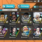 [3907] [IOS+ANDROID] 6 EX META MAX - Kizaru + Blackbeard + Roger + Saturn + Luffy + Kuzan, Support 151 , Good Medal